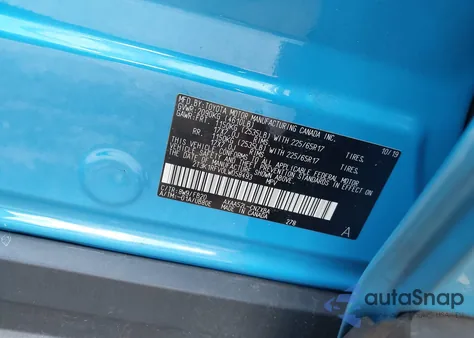 2020 Toyota Rav4 Le из США, поврежденный, VIN 2T3K1RFV0LW058493